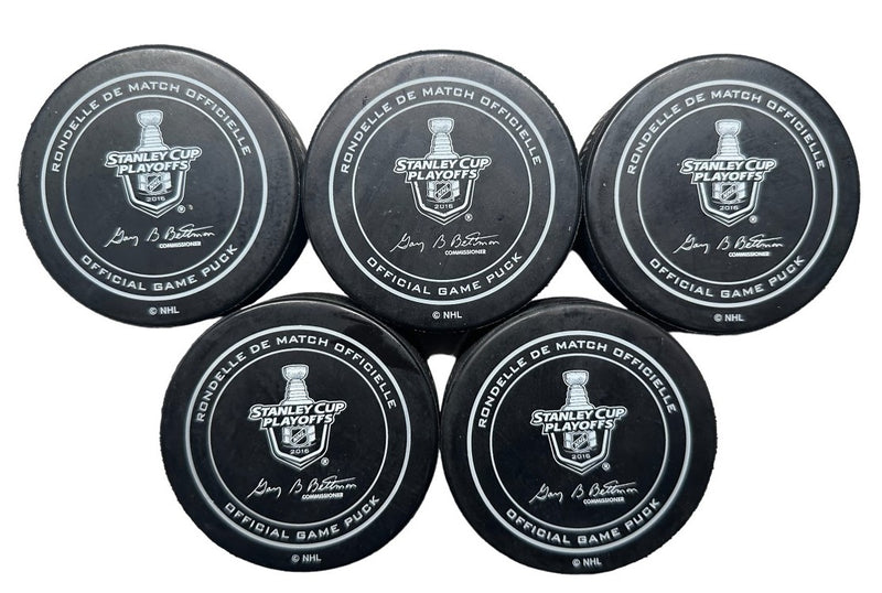 2016 Stanley Cup Finals Pittsburgh Penguins Official Game Model Hockey Puck Collection
