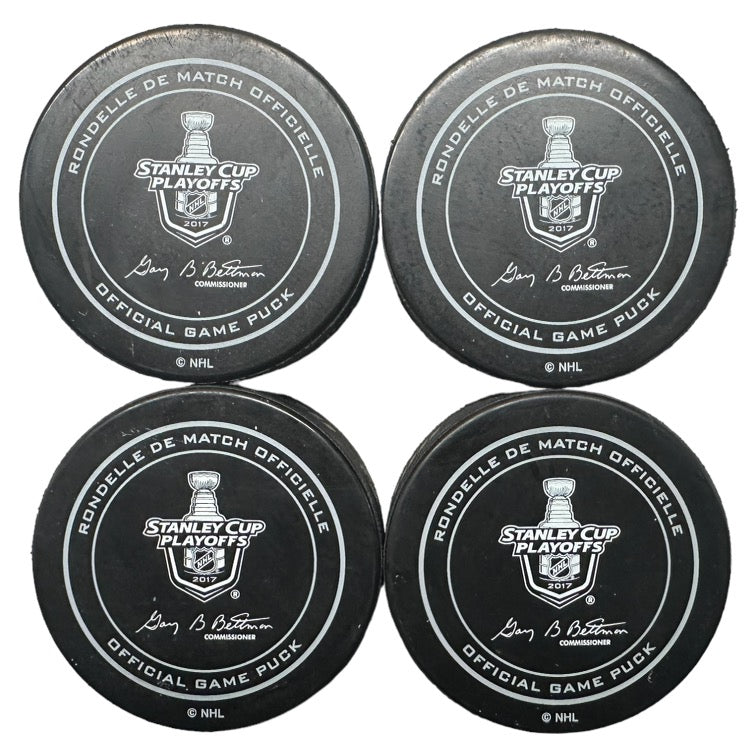 2017 Stanley Cup Finals Pittsburgh Penguins Official Game Model Hockey Puck Collection