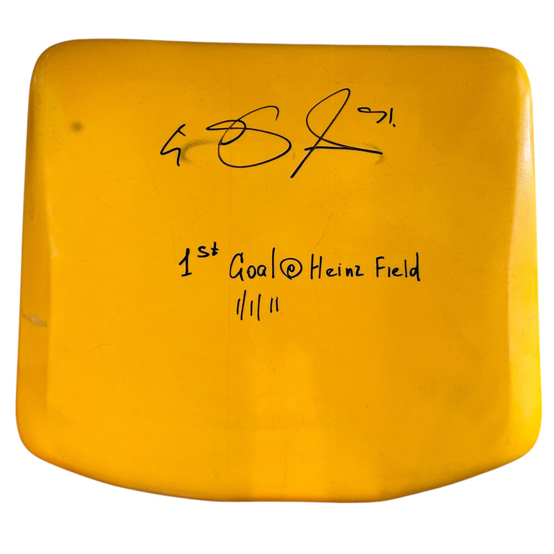 Evgeni Malkin Signed, Inscribed "1st Goal @ Heinz Field  1/1/11" Heinz Field Seat Bottom