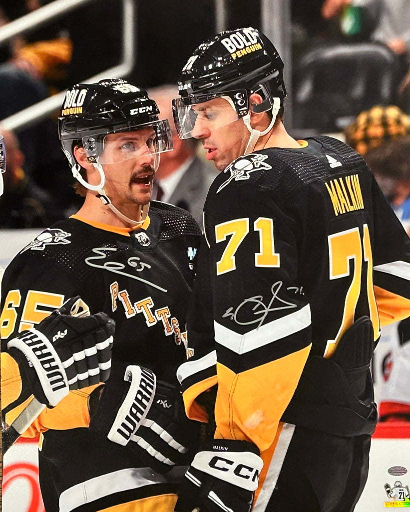 Evgeni Malkin & Erik Karlsson Signed 16x20 Photo
