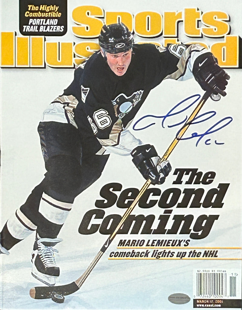 Mario Lemieux Signed Sports Illustrated Second Coming