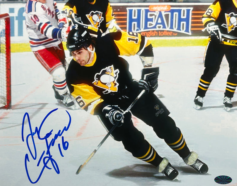 Jay Caufield Signed Pittsburgh Penguins 8x10 Photo