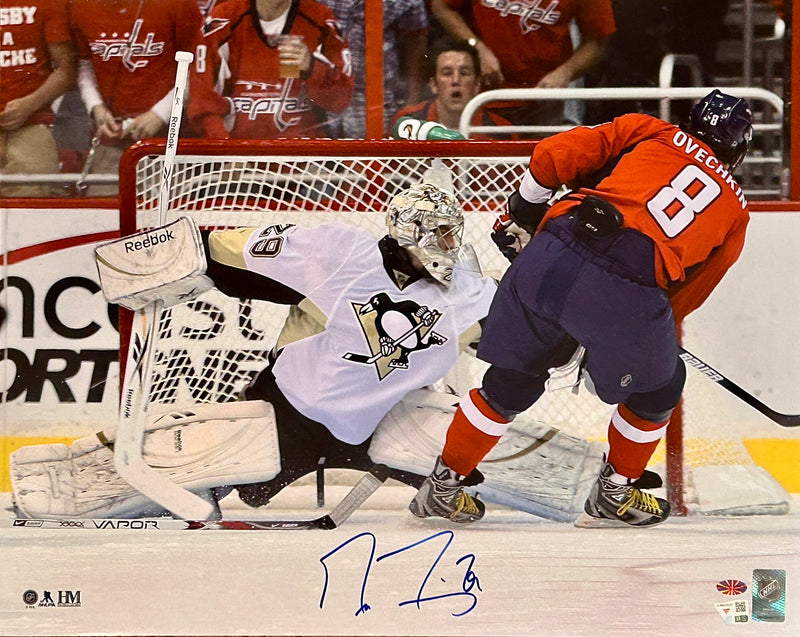 Marc-Andre Fleury Signed Pittsburgh Penguins 16x20 vs Ovechkin