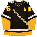 Kris Letang Signed, Inscribed "Tanger  3X S.C. Champs" Pittsburgh Penguins Adidas Authentic Third Jersey