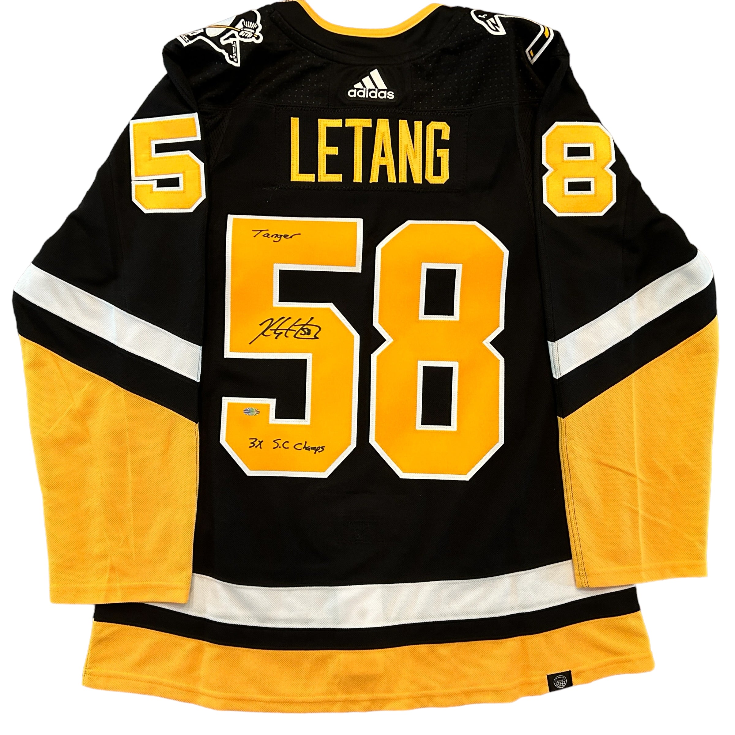 Kris Letang Pittsburgh Penguins Authentic Adidas Black Jersey
