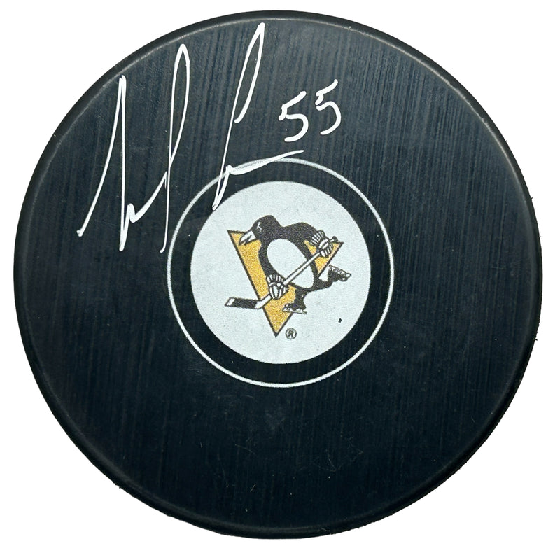 Noel Acciari Signed Pittsburgh Penguins Hockey Puck