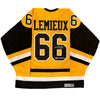 Mario Lemieux Signed, Inscribed "1985 Calder" Pittsburgh Penguins Rookie-Style CCM Vintage Jersey