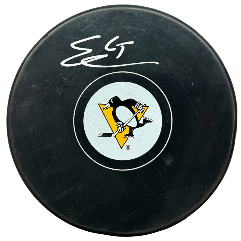 Erik Karlssson Signed Pittsburgh Penguins Hockey Puck
