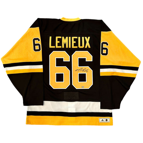 Mario Lemieux Pittsburgh Penguins Autographed Retro KOHO Authentic Jersey  *Size 56* - NHL Auctions