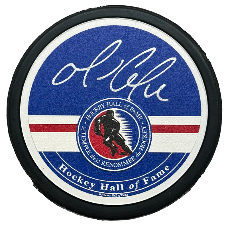 Mario Lemieux Signed Hockey Hall of Fame Puck
