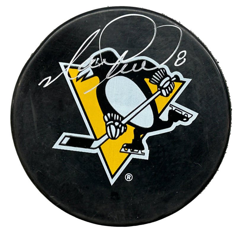 Mark Recchi Signed Pittsburgh Penguins Large Logo Hockey Puck