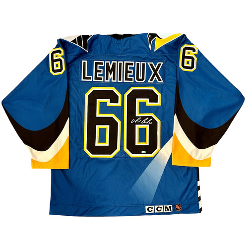 Penguins Mario Lemieux Authentic Signed 4x6 Photo Autographed BAS Slab –  Super Sports Center