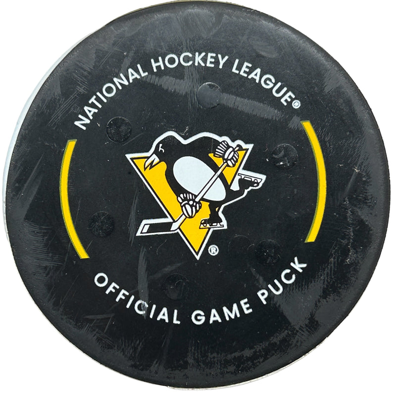 Pittsburgh Penguins Game-Used, Goal-Scored Puck - Charlie Coyle