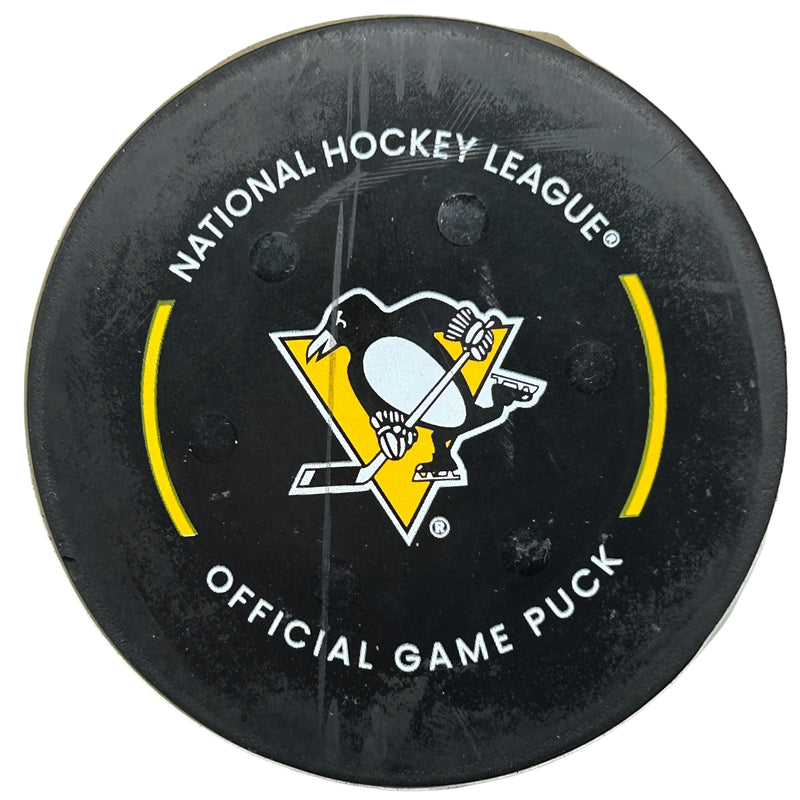 Pittsburgh Penguins Game-Used, Goal-Scored Puck - Brandon Tanev