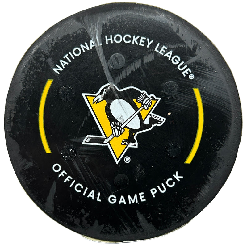 Pittsburgh Penguins Game-Used, Goal-Scored Puck - Martin Nečas