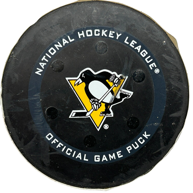 Pittsburgh Penguins Game-Used, Goal-Scored Puck - Nick Schmaltz
