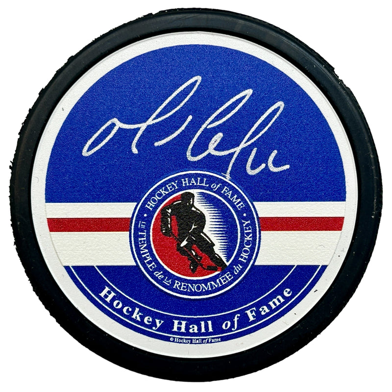 Mario Lemieux Signed Hockey Hall of Fame Puck