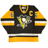 Mario Lemieux Signed, Inscribed "2 X Cup Champs" Pittsburgh Penguins CCM Jersey