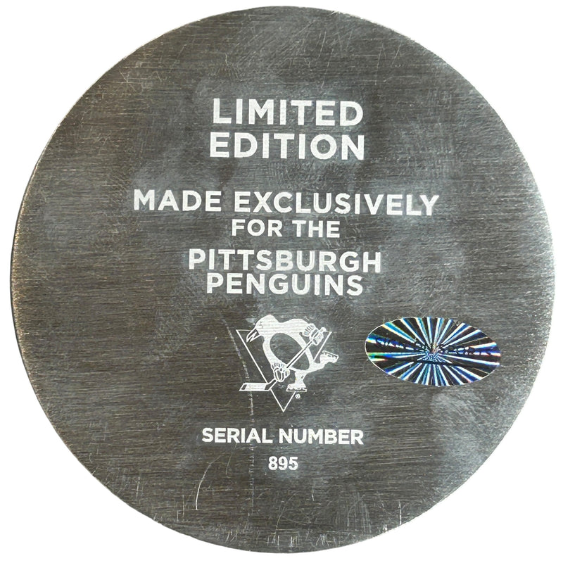 Evgeni Malkin Signed 500 Goal Metal Pittsburgh Penguins Puck  - Wendell August Forge