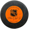 Mario Lemieux Signed, Inscribed "MVP" 1985 NHL All Star Game Model Hockey Puck