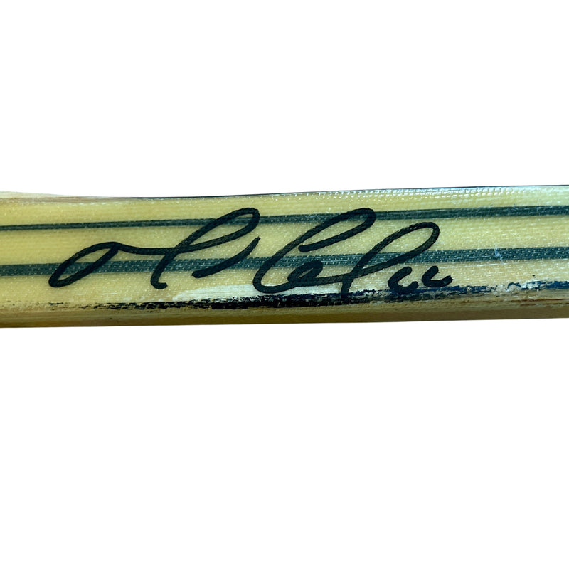 Mario Lemieux Game-Used, Signed Hockey Stick from October 28, 2002, Letter from Mario