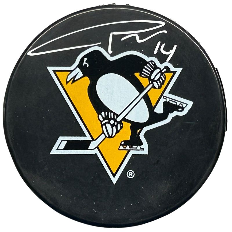 Boko Imama Signed Pittsburgh Penguins Large Logo Puck
