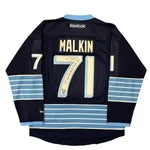 Evgeni Malkin Signed, Inscribed "1st Goal @ Heinz Field 1/1/11" Pittsburgh Penguins 2011 Winter Classic Jersey