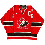 Mario Lemieux Signed, Inscribed "2002 Gold" Team Canada Authentic Nike Jersey
