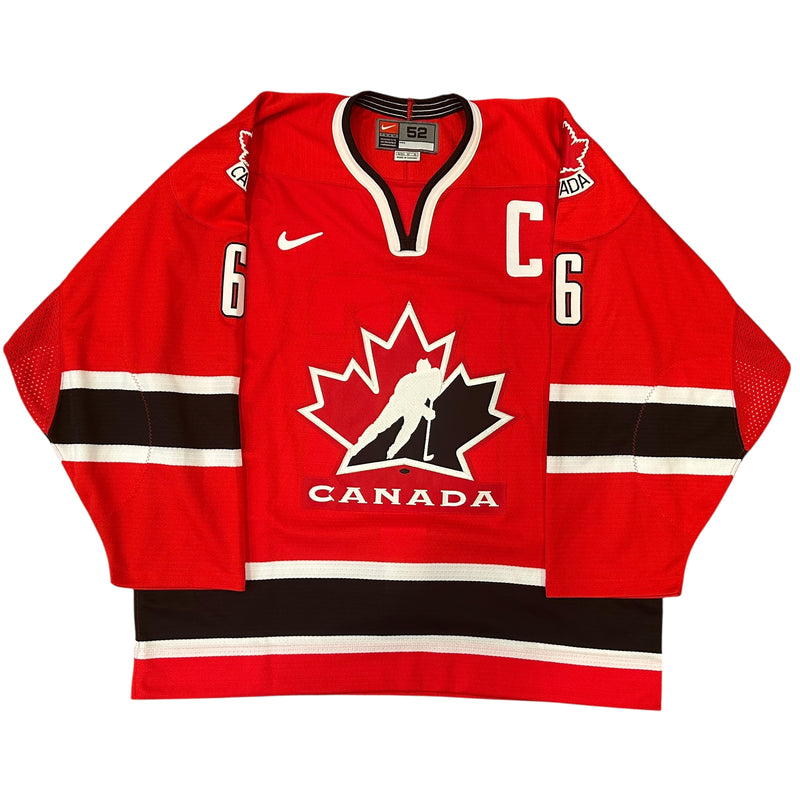 Mario Lemieux Signed, Inscribed "2002 Gold" Team Canada Authentic Nike Jersey