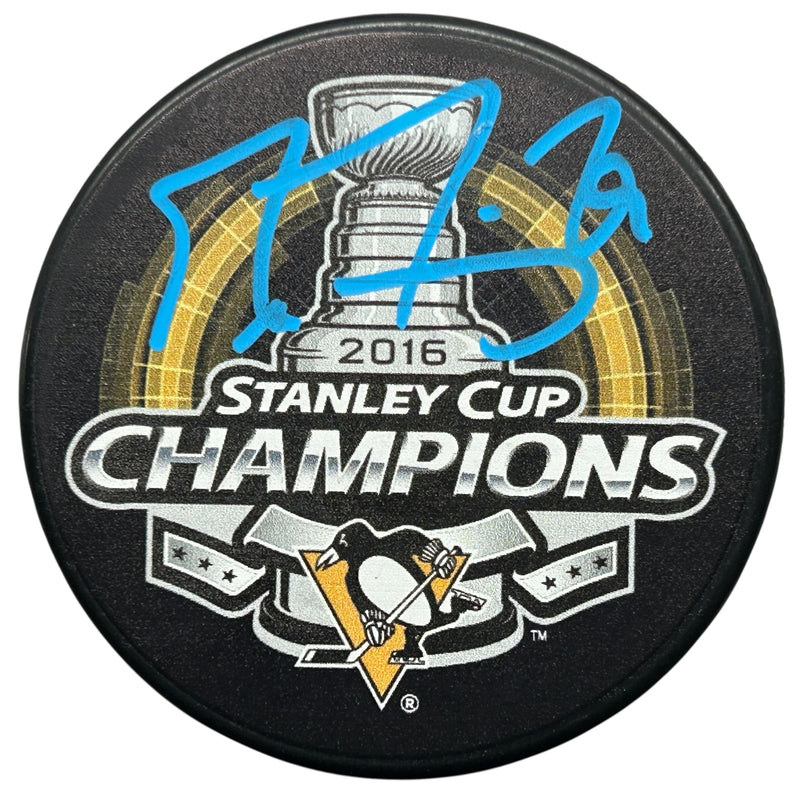 Marc-Andre Fleury Signed Pittsburgh Penguins 2016 Stanley Cup Champions Puck