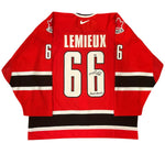 Mario Lemieux Signed, Inscribed "2002 Gold" Team Canada Authentic Nike Jersey