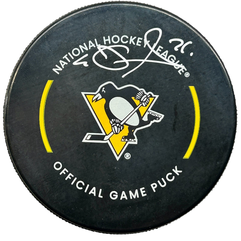 Evgeni Malkin Signed Pittsburgh Penguins Game Model Hockey Puck