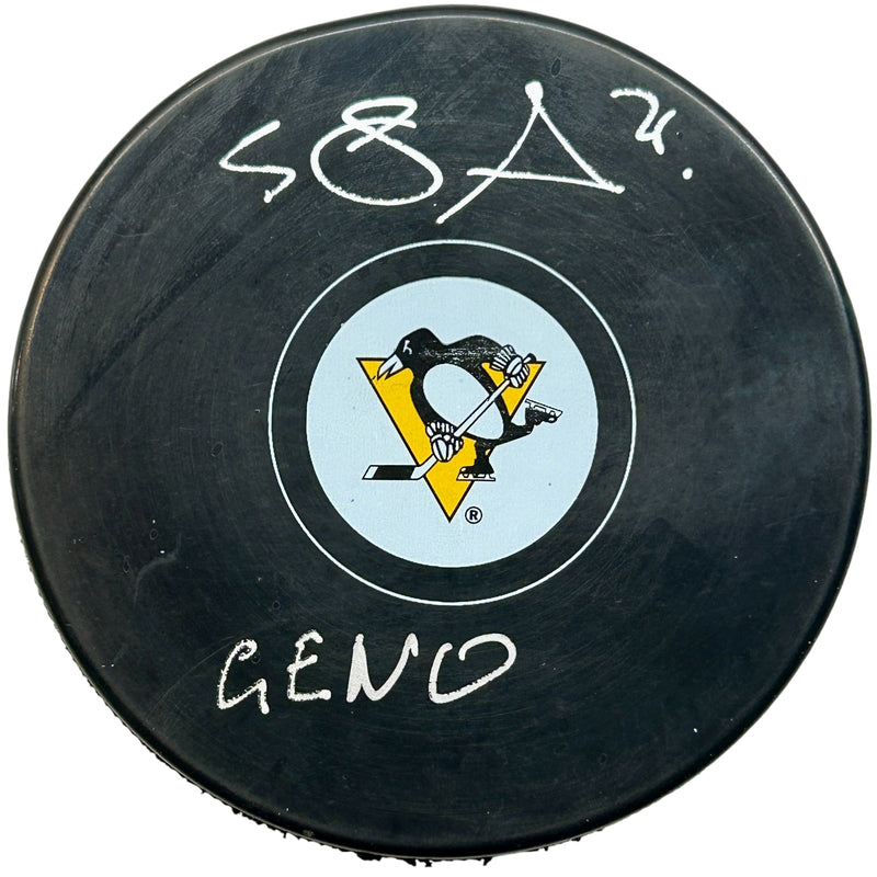 Evgeni Malkin Signed, Inscribed "GENO" Pittsburgh Penguins Hockey Puck