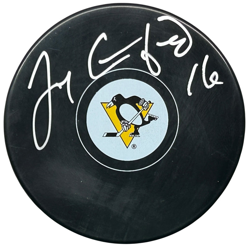 Jay Caufield Signed Pittsburgh Penguins Puck