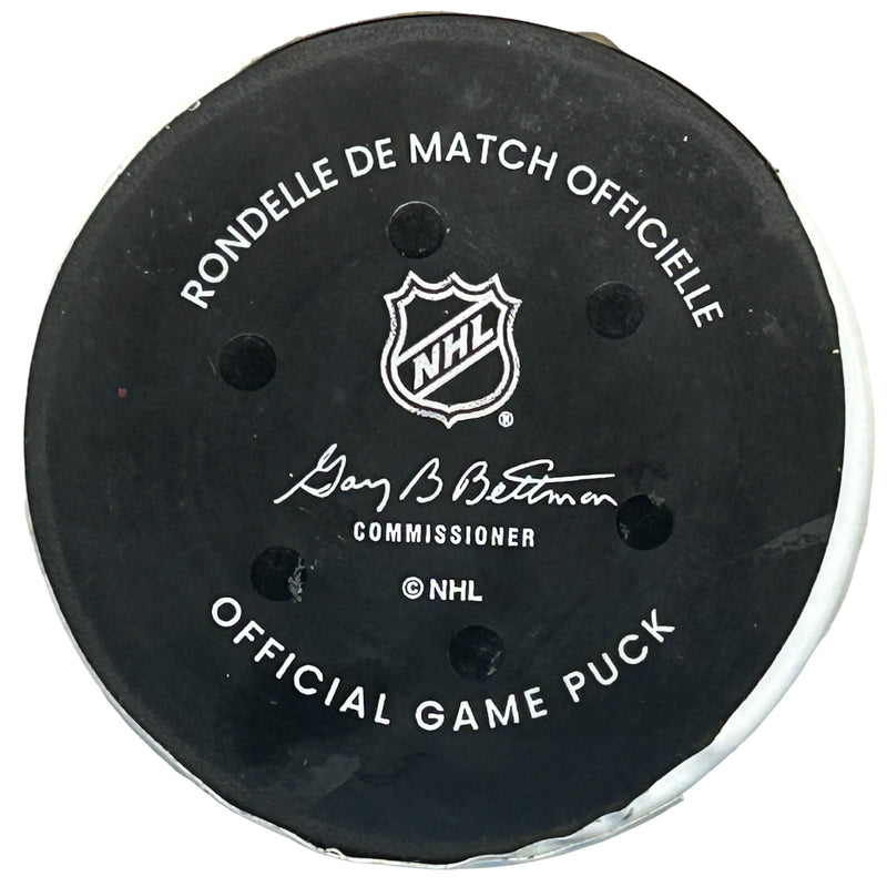 Pittsburgh Penguins Game-Used, Goal-Scored Puck - Brayden Point
