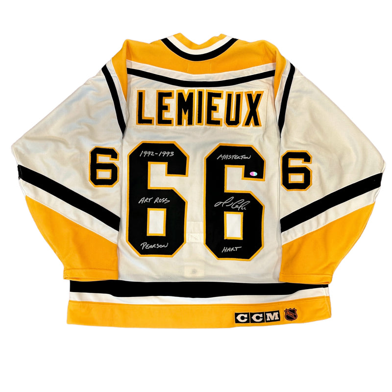 MARIO LEMIEUX Pittsburgh Penguins SIGNED Auto CCM 1992 MARIO LEMIEUX Pittsburgh Penguins SIGNED Auto CCM 1992