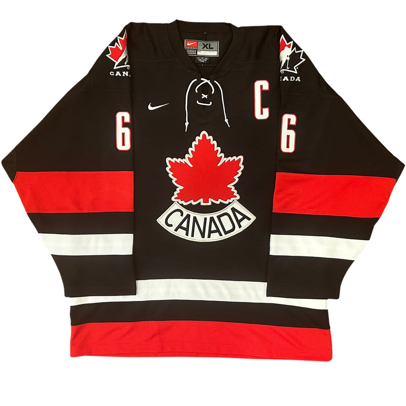 Mario Lemieux Signed, Inscribed "2002 Gold" Team Canada Nike Jersey