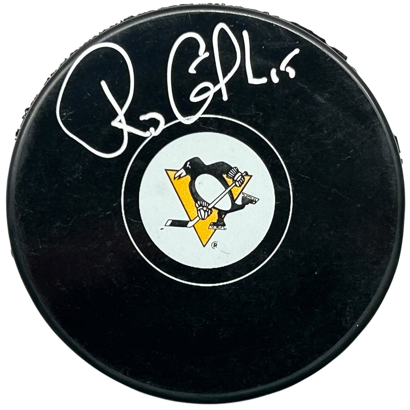 Randy Gilhen Signed Pittsburgh Penguins Puck