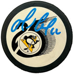 Mario Lemieux Signed Pittsburgh Penguins 25th Anniversary Hockey Puck