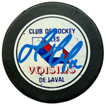 Mario Lemieux Signed Laval Voisins Hockey Puck