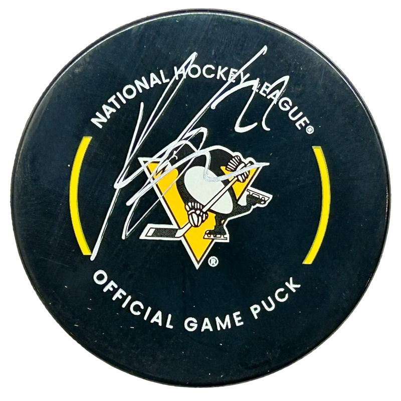 Ryan Graves Signed Pittsburgh Penguins Game Model Hockey Puck