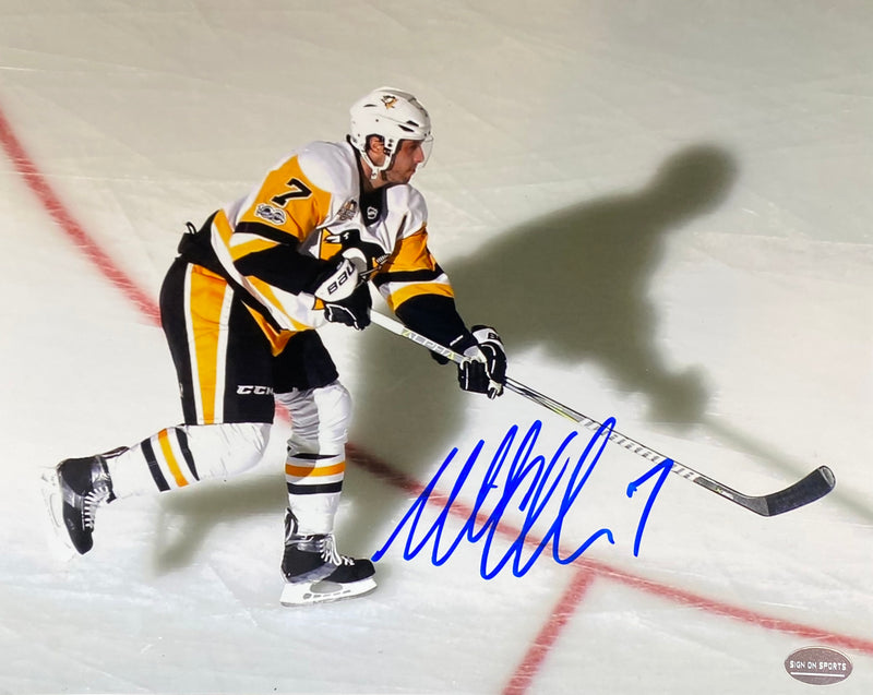 Matt Cullen Signed Pittsburgh Penguins Shadow 8x10 Photo