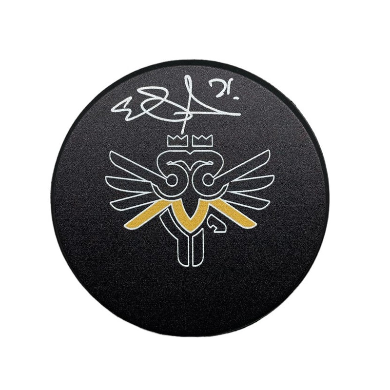 Evgeni Malkin Signed Custom Logo Hockey Puck