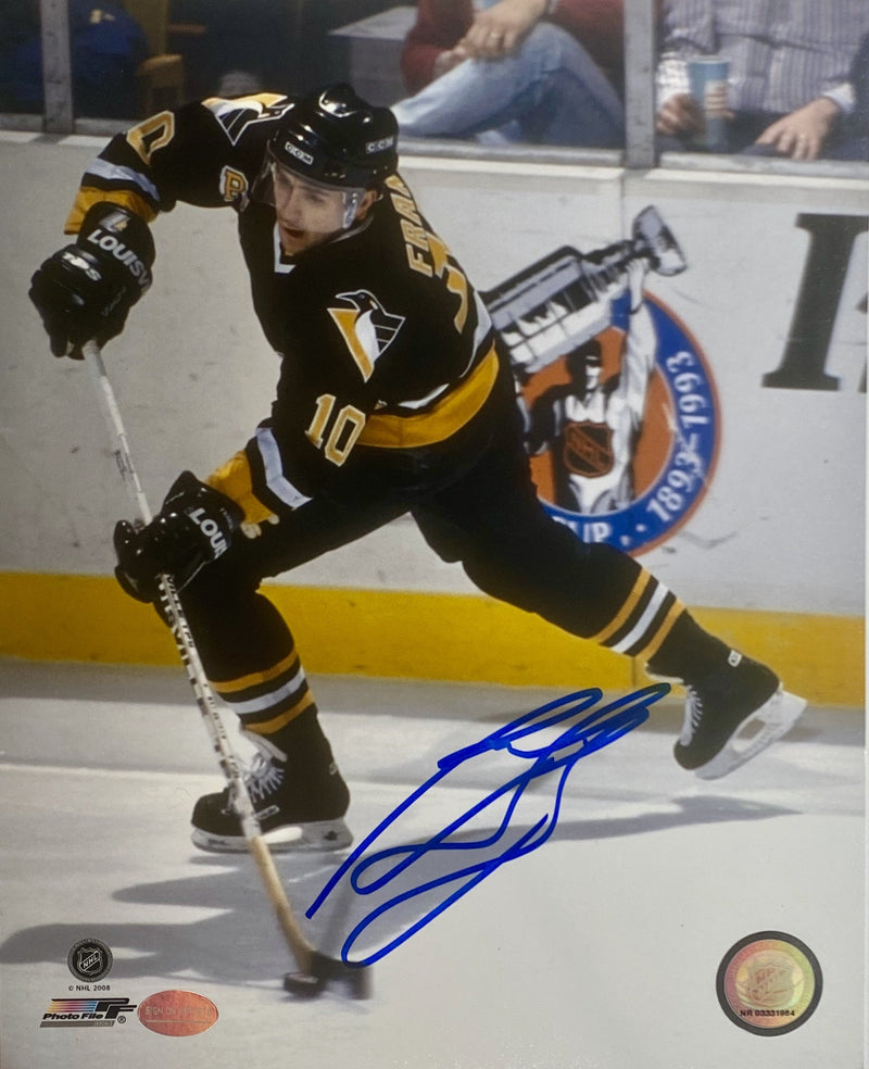 Ron Francis Signed Pittsburgh Penguins 1993 8x10 Photo