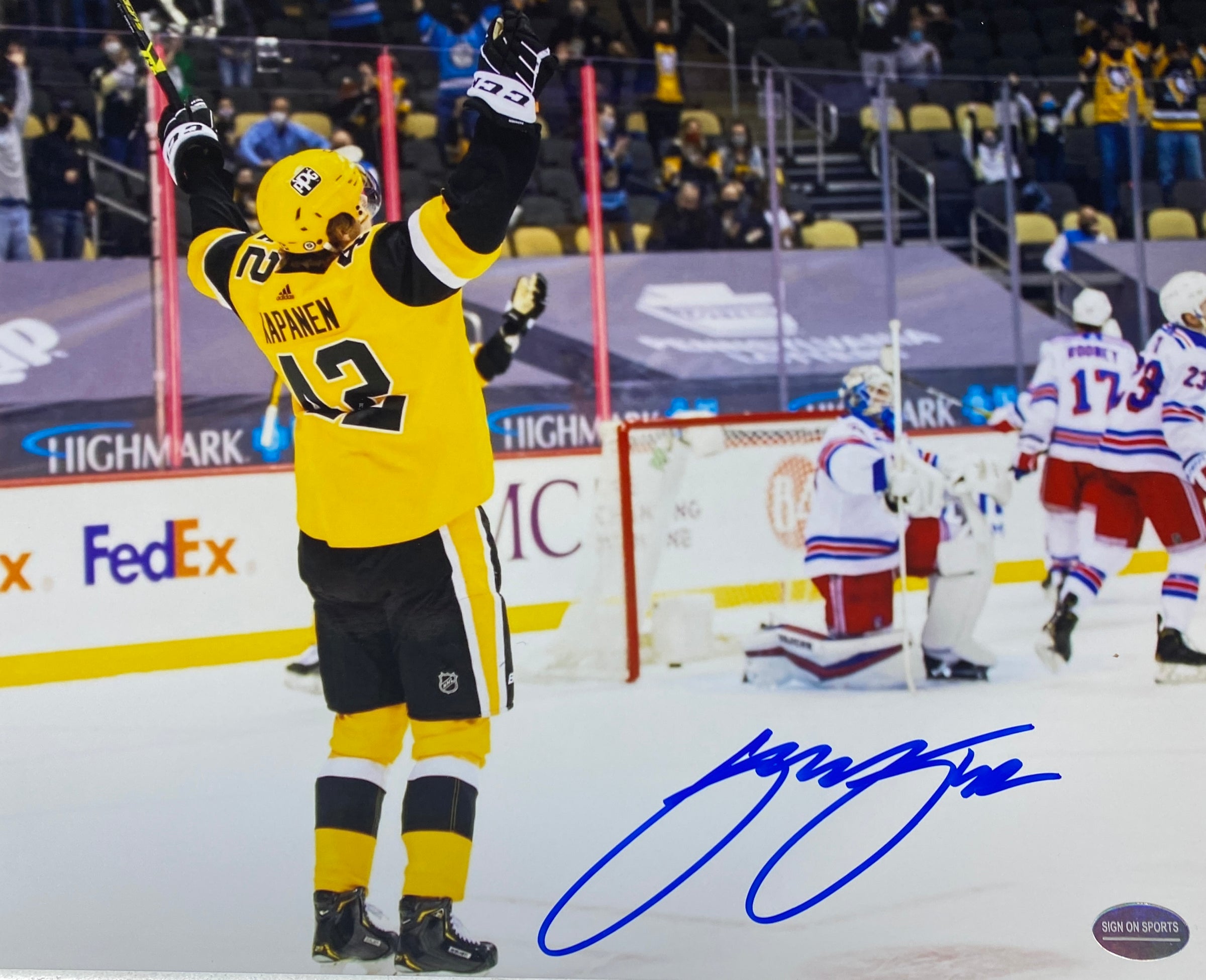 Kasperi Kapanen Signed Pittsburgh Penguins 8x10 Photo – Sign On Sports