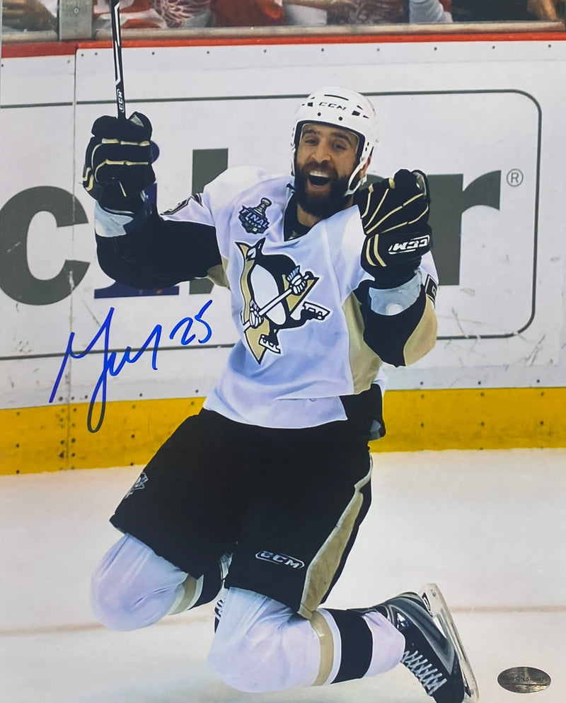 Max Talbot Signed Pittsburgh Penguins 2009 Game 7 Goal 8x10 Photo