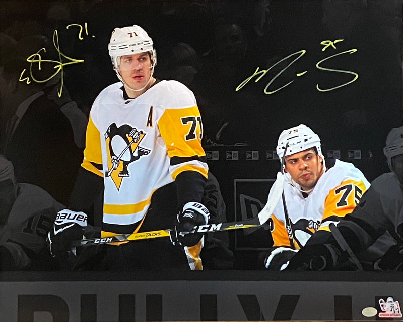 Evgeni Malkin and Ryan Reaves Signed Pittsburgh Penguins 16x20 Photo