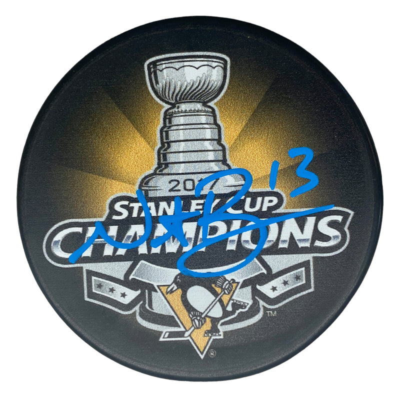 Nick Bonino Signed Pittsburgh Penguins 2017 Stanley Cup Hockey Puck