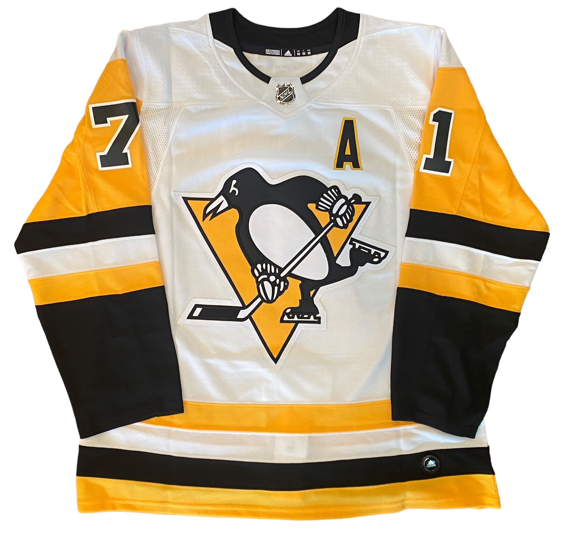 EVGENI MALKIN Signed Pittsburgh Penguins Black Adidas PRO Jersey