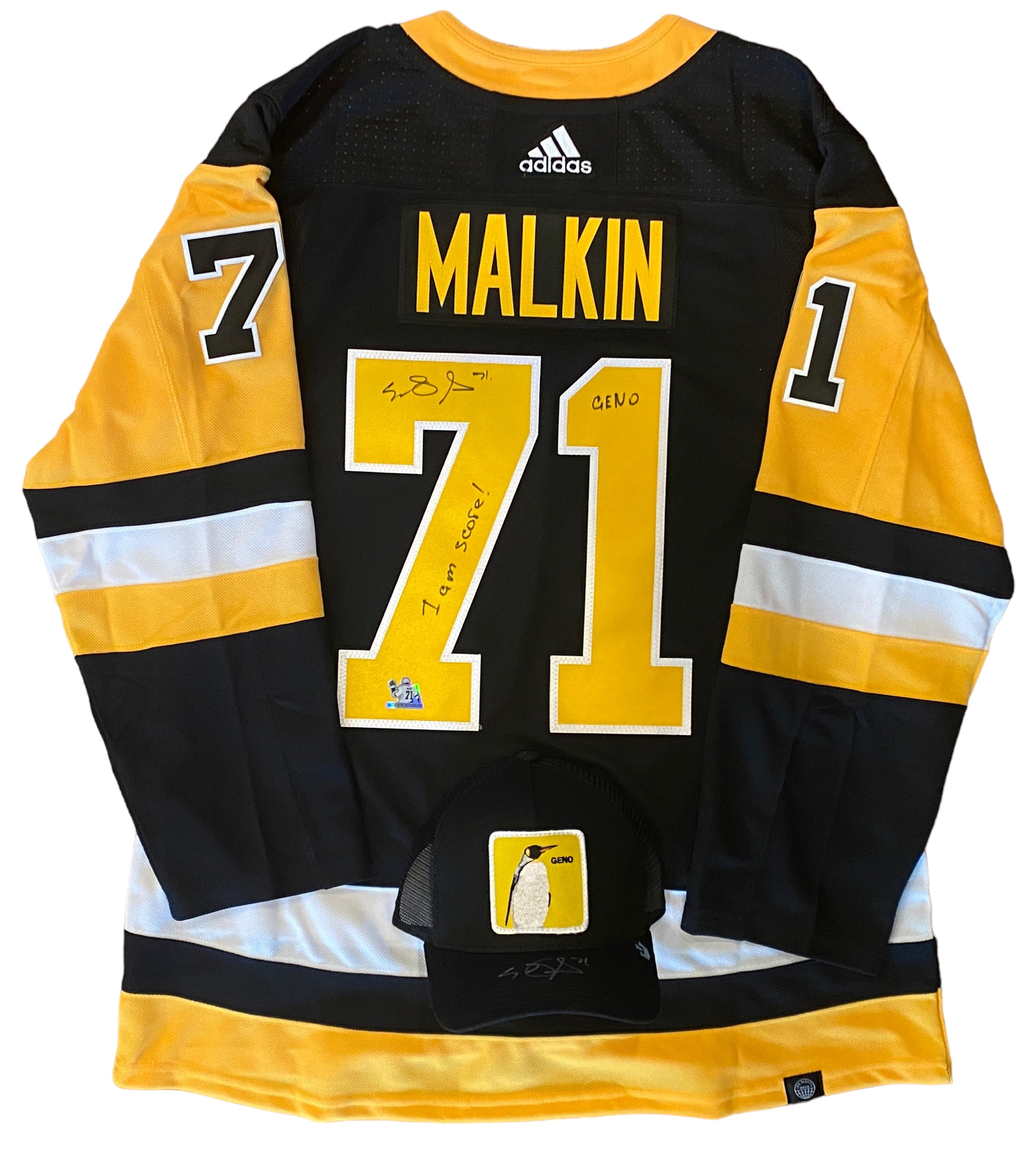 Evgeni Malkin Signed Penguins Adidas Jersey JSA COA